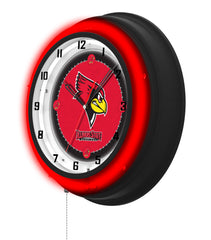 Illinois State University Black Case Neon Clock