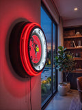 Illinois State University Black Case Neon Clock