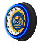 Kent State University Black Case Neon Clock