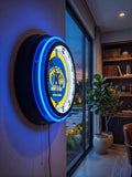 Kent State University Black Case Neon Clock