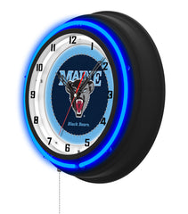 University of Maine Black Case Neon Clock