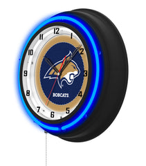 Montana State University Black Case Neon Clock
