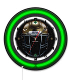 Notre Dame -Guinness (Helmet) Black Case Neon Clock