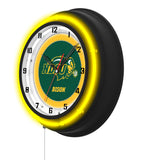 North Dakota State University 19" Black Case Neon Clock