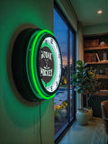 University of North Dakota (Hockey) Black Case Neon Clock