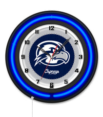 University of North Florida 19" Black Case Neon Clock