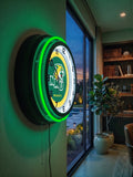 Northern Michigan University Black Case Neon Clock