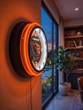 Oregon State University Black Case Neon Clock