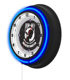 POW/MIA Black Case Neon Clock