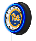 University of Pittsburgh Black Case Neon Clock