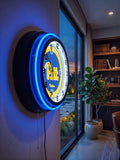 University of Pittsburgh Black Case Neon Clock