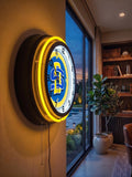 South Dakota State University Black Case Neon Clock