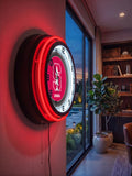 Stanford University Black Case Neon Clock