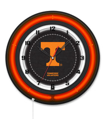 University of Tennessee Black Case Neon Clock