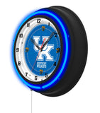 University of Kentucky (UK) Black Case Neon Clock