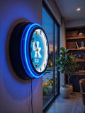 University of Kentucky (UK) Black Case Neon Clock