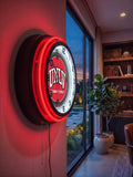 University of Nevada Las Vegas Black Case Neon Clock