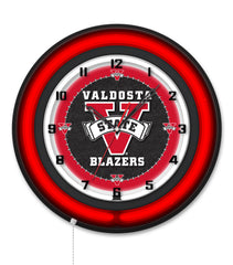 Valdosta State University Black Case Neon Clock