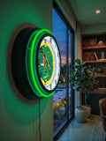 University of Vermont Black Case Neon Clock