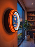 University of Virginia Black Case Neon Clock