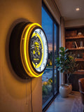 Wichita State University Black Case Neon Clock