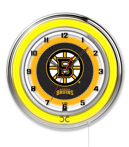 19" Boston Bruins Neon Clock