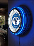 19" Brigham Young University Cougars Neon Clock