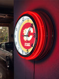 19" Calgary Flames Neon Clock