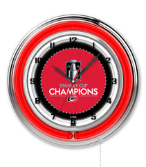 19" Carolina Hurricanes 2026 Stanley Cup Neon Clock