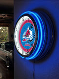 19" Colorado Avalanche Neon Clock