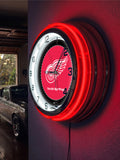 19" Detroit Red Wings Neon Clock