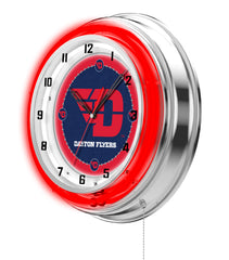 19" Dayton Flyers Neon Clock