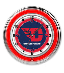 University of Dayton Flyers Officially Licensed Logo Neon Clock Wall Decor
