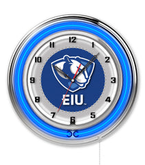 19" Eastern Illinois University Panthers Logo Neon Clock