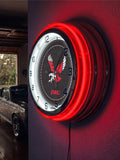 19" Eastern Washington Eagles Neon Clock