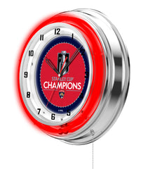 19" Florida Panthers 2025 Stanley Cup Neon Clock