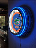 19" University of Florida Gators Neon Clock