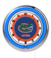 19" University of Florida Gators Logo Neon Clock