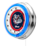 19" Gonzaga Bulldogs Neon Clock