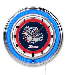 19" Gonzaga Bulldogs Neon Clock