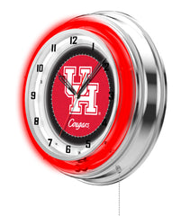 19" University of Houston Cougars Neon Clock