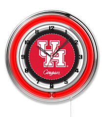 19" University of Houston Cougars Neon Clock