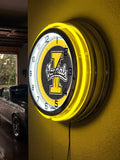 19" Idaho Vandals Logo Neon Clock