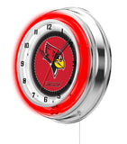 19" Illinois State Neon Clock | ISU Redbirds Retro Neon Clock