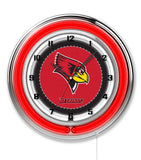 19" Illinois State Neon Clock | ISU Redbirds Retro Neon Clock