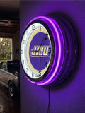 19" James Madison Dukes Neon Clock