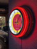 19" ULM University of Louisiana at Monroe Warhawks Neon Clock