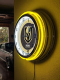 19" Las Vegas Golden Knights Neon Clock