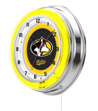 19" Michigan Tech Neon Clock | MTU Huskies Retro Neon Clock