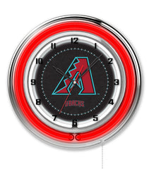 19" Arizona Diamondbacks Officially Licensed Logo Neon Clock